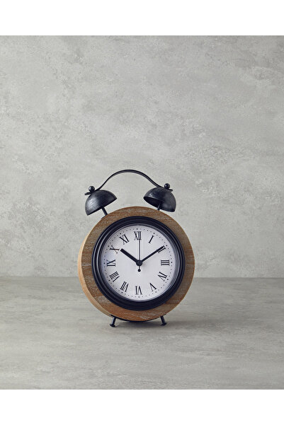 English Home Quadro Ahşap Masa Saati Naturel