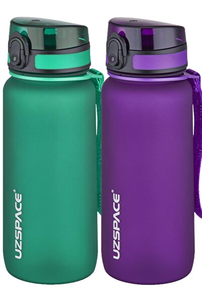 Uzspace 2-Piece Tritan Flask Set 650 ml 14 Different Color Options Fiftyfifty...