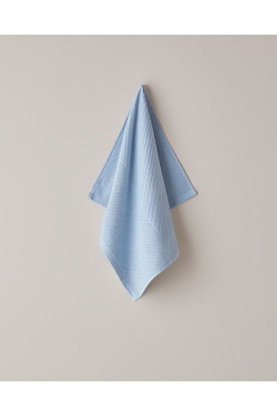 English Home منشفة وجه قطنية من التويل مقاس 50×70 سم باللون الأزرق الفاتح