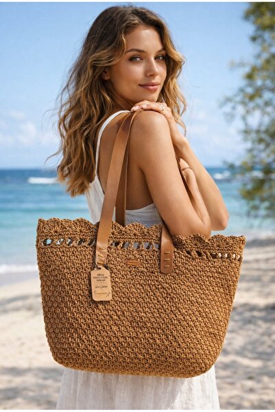 Masalsı Tasarımlar Hasır plaj Çanta