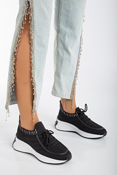 brawerlife Softstride Black Knit - Pantofi sport casual respirabili