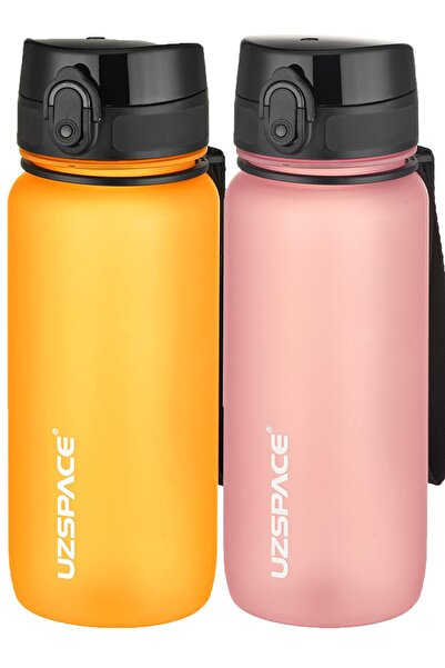 Uzspace مجموعة من قارورتين من التريتان سعة 650 مل، 14 لونًا مختلفًا، خيارات م...