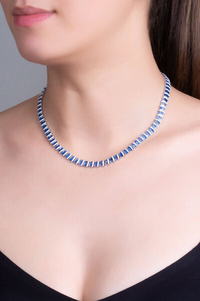 So CHIC... Deniz Kabuğu 18 Ayar Beyaz Altın Kaplama Gümüş Gerdanlık