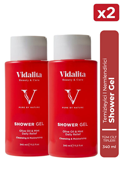 Vidalita Beauty & Care 2 Adet Olive Oil Duş Jeli – Zeytinyağlı Nemlendirici v...