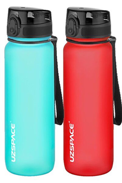 Uzspace مجموعة من قنينتين من التريتان سعة 800 مل، 14 لونًا مختلفًا، خيارات مت...