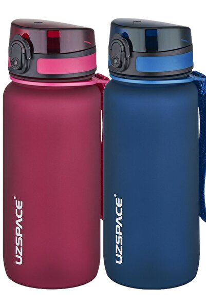 Uzspace 2-Piece Tritan Flask Set 650 ml 14 Different Color Options Fiftyfifty...