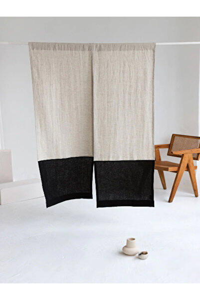 KÜTÜKhouse Japon Perde Siyah-Bej 90x180 cm