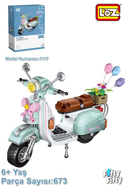 Vagonlife Loz Car Model Serisi/ Turkuaz Motor -LZ1117 (673 Parça) Oyuncak Yap...