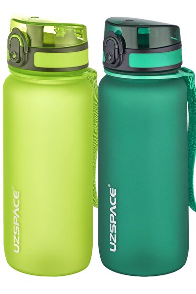 Uzspace مجموعة من قارورتين من التريتان سعة 650 مل، 14 لونًا مختلفًا، خيارات م...