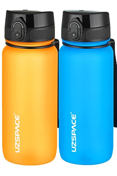 Uzspace 2-Piece Tritan Flask Set 650 ml 14 Different Color Options Fiftyfifty...