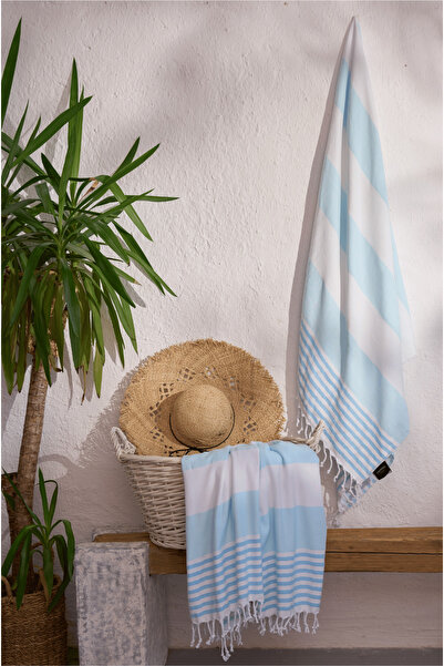 Layvera منشفة بيشتمال |   100% قطن - امتصاص قوي - أزرق