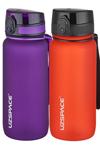 Uzspace 2-Piece Tritan Flask Set 650 ml 14 Different Color Options Fiftyfifty...