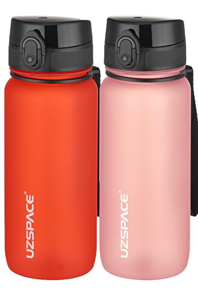 Uzspace مجموعة من قارورتين من التريتان سعة 650 مل، 14 لونًا مختلفًا، خيارات م...