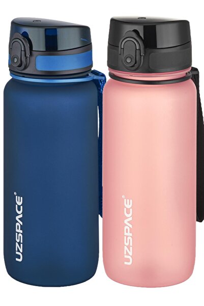 Uzspace مجموعة من قارورتين من التريتان سعة 650 مل، 14 لونًا مختلفًا، خيارات م...