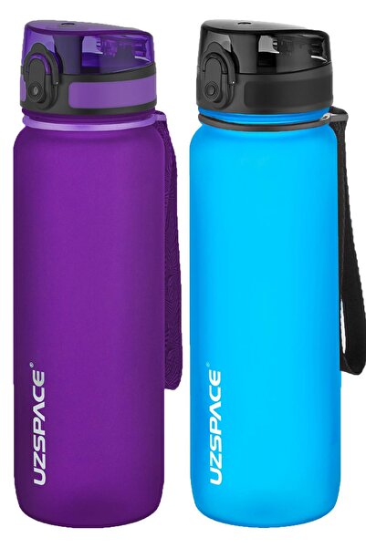 Uzspace مجموعة من قنينتين من التريتان سعة 800 مل، 14 لونًا مختلفًا، خيارات مت...