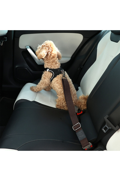 YES LAURA Khaki Pet Car Safety Belt
