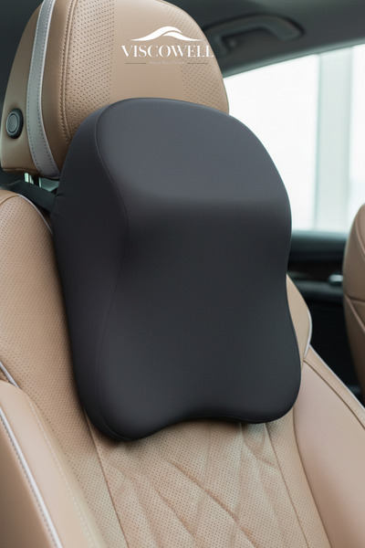 ViscoWell Ortopedik Visco Araç Boyun Yastığı Araç ve Ev İçin Ergonomik Kullanım