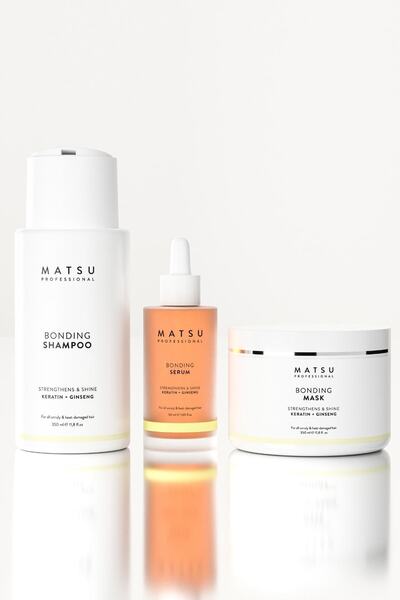 MATSU Bonding Full Bakım Seti - Bağ Yapılandırıcı Şampuan, Maske & Onarıcı Serum