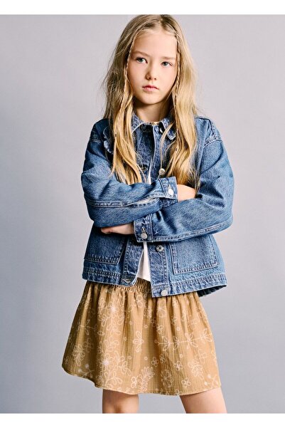 MANGO Kids Desenli kısa etek