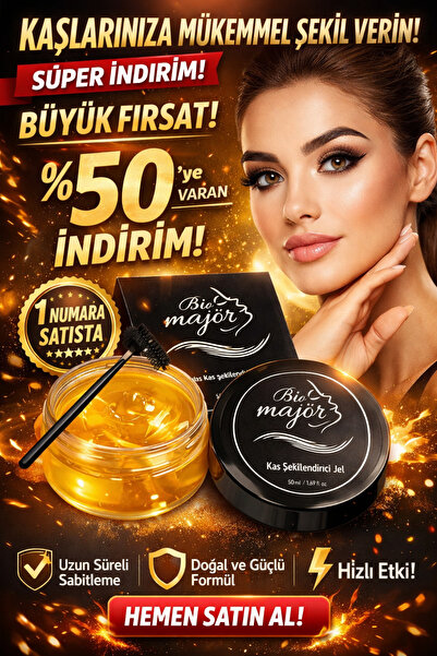 bio majör Kaş Şekillendirici&sabitleyici Jel 50 ml +Fırça