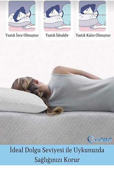 AYHOME Boyun Desdekli Ortapedik Yastık Visco Yastık 50 X 70 Cm Visco Parçacık...