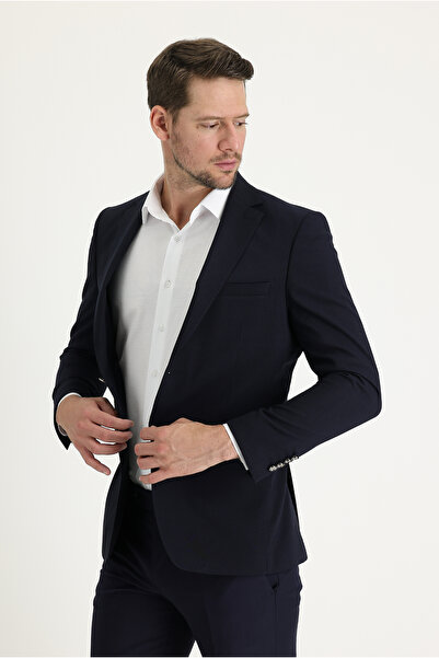 Kiğılı 6 Drop Regular Fit Standard Cut Wool Lycra Flexible Blazer Jacket