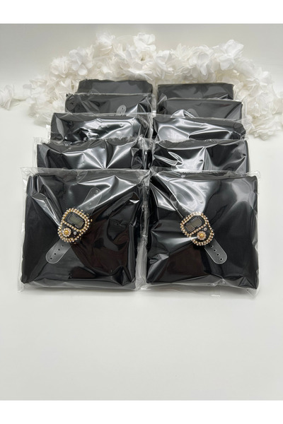 LenaToptan 10 чорних шарфів з фламірованим візерунком та набір для молитви Ха...