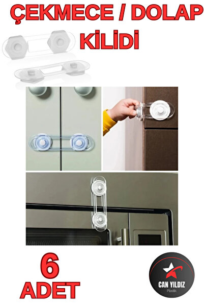 CAN YILDIZ PLASTİK Can Yildiz Plastic Baby and Child Safety Cabinet Drawer Lock