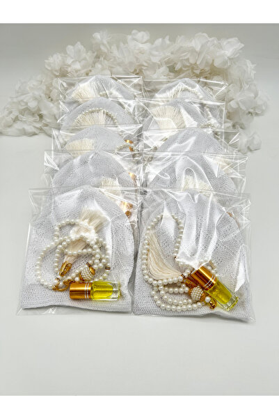 LenaToptan 10 قطع من مجموعة العطور الرجالية كريم تاكه تسبيح هدية للحج والعمرة