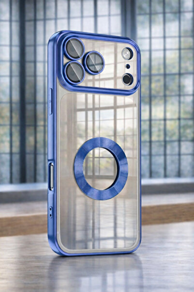 Ceponya غطاء فاخر من السيليكون لهاتف آيفون 17 برو ماكس مع زوايا ملونة وواقي ش...