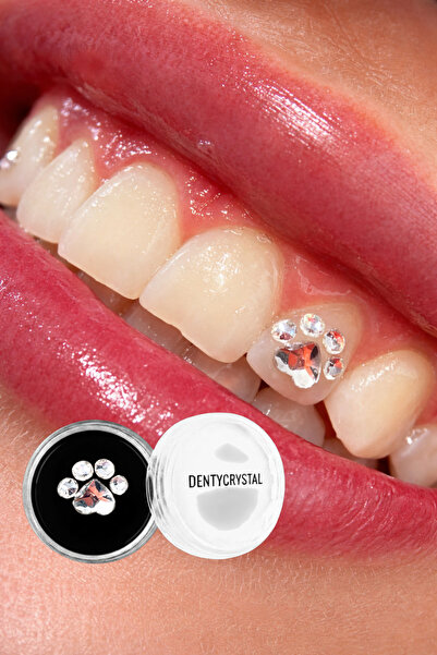 DENTYCRYSTAL Diş Pırlantası Pati Desenli (Avusturya Kristallerinden Oluşturul...