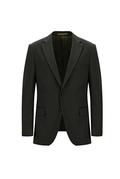 Abdullah Kiğılı 6 Drop Regular Fit Standart Kesim İtalyan Kaşmir Ceket