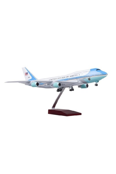 Genel Markalar Air Force One Boeing 747 USA Yolcu Uçağı Model Uçak 1/150 Ölçe...