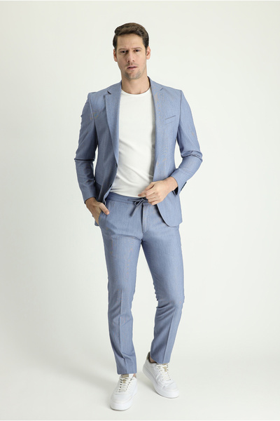Kiğılı 7 Drop Slim Fit Κοστούμι με ελαστική μέση και κορδόνι