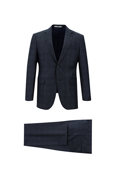 Kiğılı 7 Drop εφαρμοστό Καρό κοστούμι με λεπτή εφαρμογή