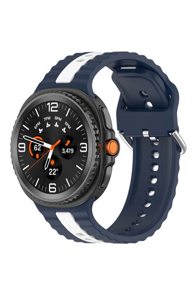 Techsuit Samsung Galaxy Watch 8 40 mm Strap, Navy Blue, W078