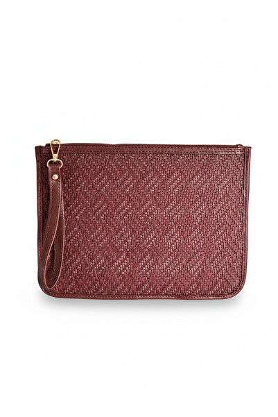 Zuna Studio Geantă de mână pentru femei Lorven Burgundy Portfolio & Clutch