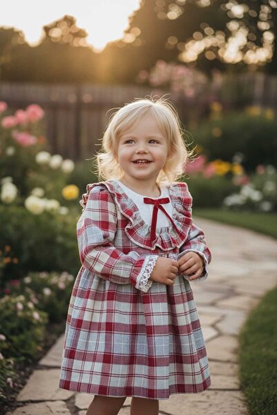 VİYOLİNA PLAID PATTERNED DRESS