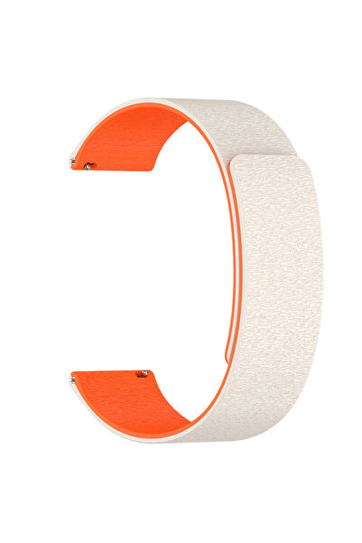 Techsuit Curea Samsung Galaxy Watch 4 40 mm, bej/portocaliu