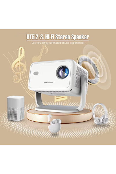 Magcubic Proiector inteligent L018 1080P 4K AutoFocus și AutoKeystone WiFi6 B...