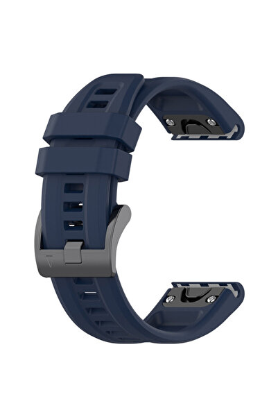 Techsuit Garmin Fenix 5/6/6 Pro Silicone Strap, Navy Blue
