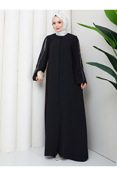 MY QILAM Îmbrăcăminte islamică pentru femei Abaya Ferace Rochie lungă cu mâne...