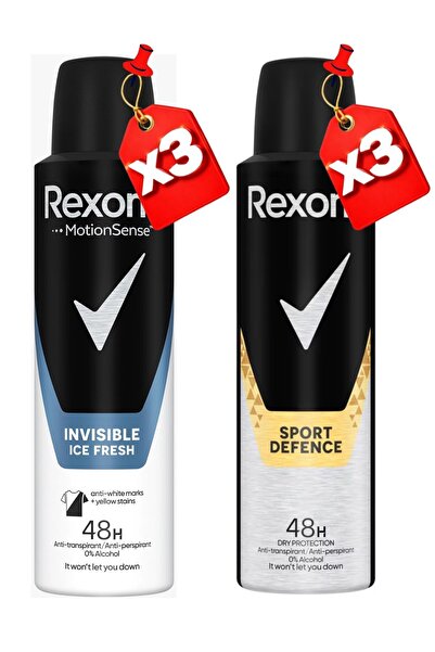 Rexona Deodorant spray Invisible Ice Fresh pentru bărbați 150 ml x 3 bucăți +...