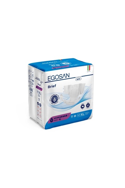 EGOSAN Scutece Maxi pentru adulți, absorbție extra mare, 4100 ml, 15 buc.