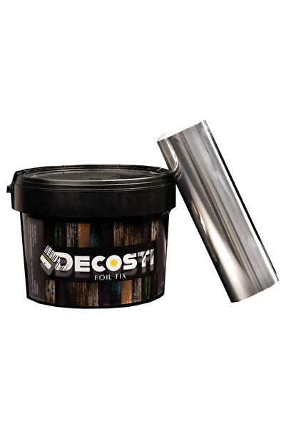 Decosti Transfer foil kit, various colors - 25 sqm + 2 kg adhesive (Silver)