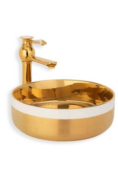 LENA - Tezgah Üstü Porselen Lavabo - E-4000A