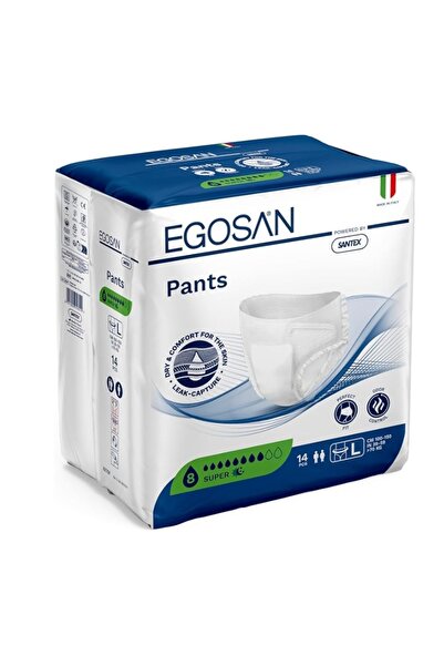 EGOSAN Scutece pentru adulți, absorbție SUPER L, 1850 ml, 14 buc.