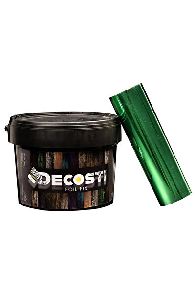 Decosti Kit folie de transfer, diverse culori - 25 mp + 2 kg adeziv (Verde)
