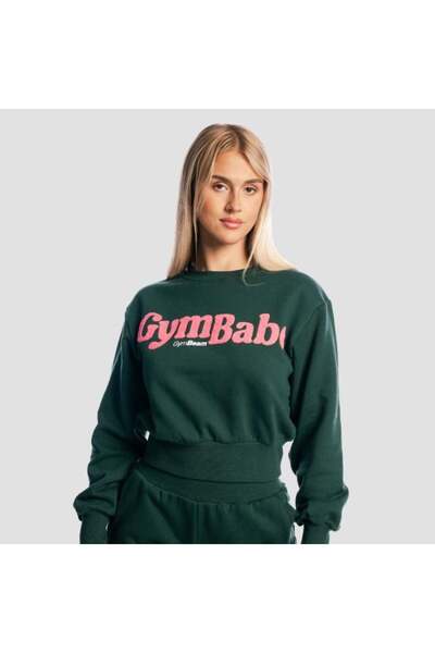 GymBeam Pulover GymBabe pentru femei, model Forest