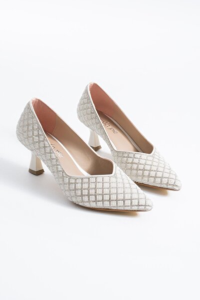 Moda Pie Zivonse V Mouth Pearl Stone Women's Evening Dress Shoes